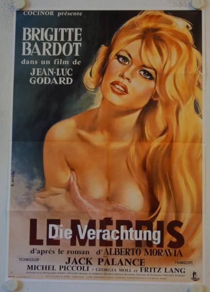 Die Verachtung originales deutsches Filmplakat